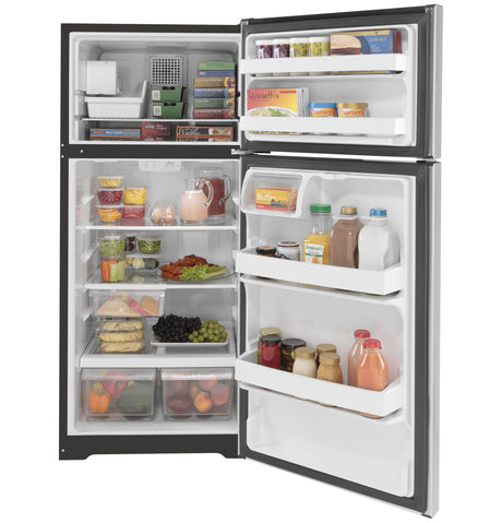 GE(R) ENERGY STAR(R) 16.6 Cu. Ft. Top-Freezer Refrigerator - (GIE17GSNRSS)