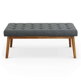 Delilah - Modern Bench - Gray