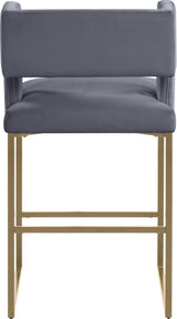 Caleb - Counter Stool with Gold Legs (Set of 2)