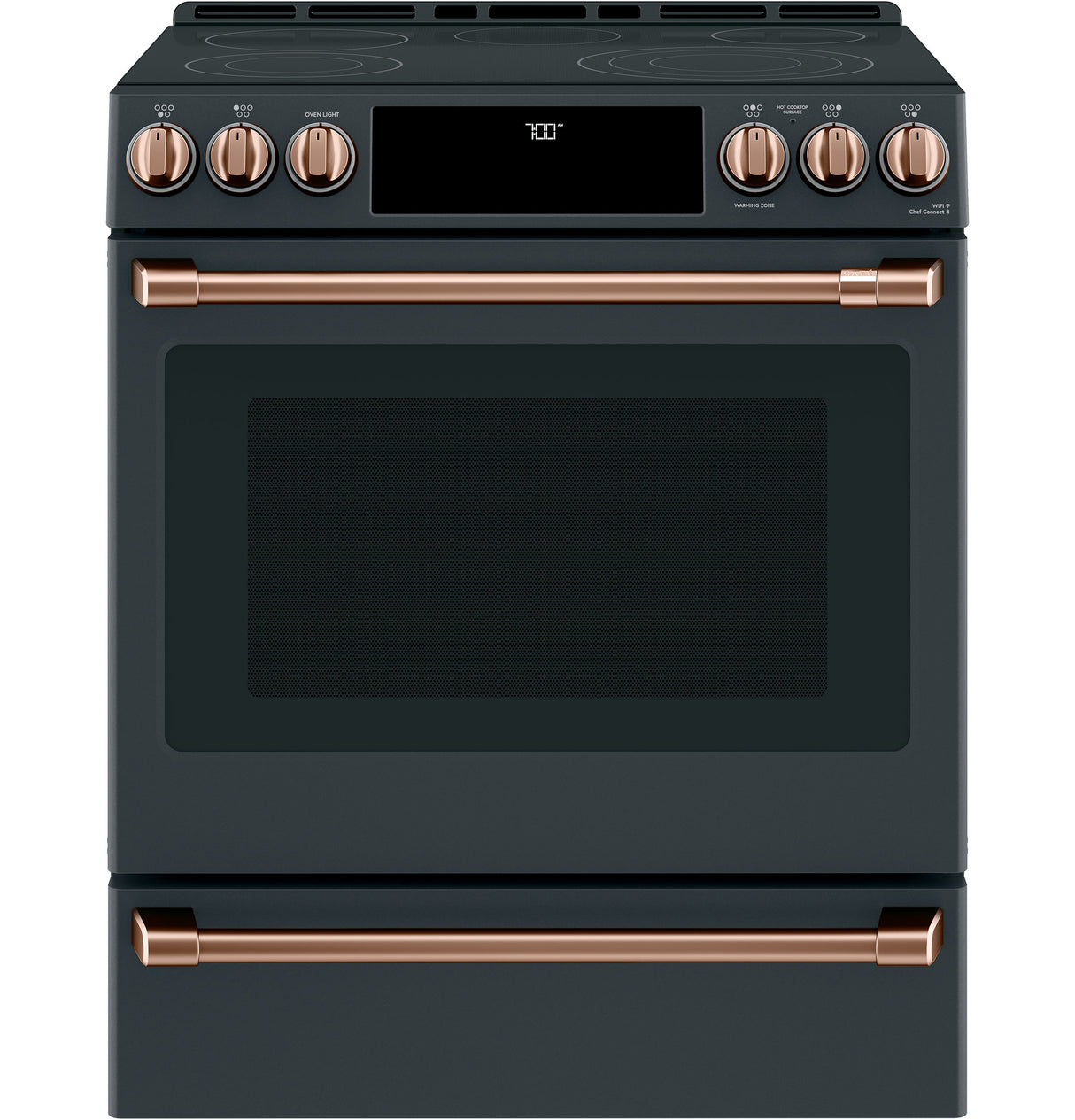 Caf(eback)(TM) 30" Smart Slide-In, Front-Control, Radiant and Convection Range - (CES700P3MD1)