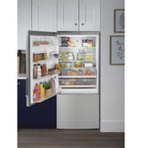 GE(R) ENERGY STAR(R) 17.7 Cu. Ft. Counter-Depth Bottom-Freezer Refrigerator - (GBE17HYRFS)