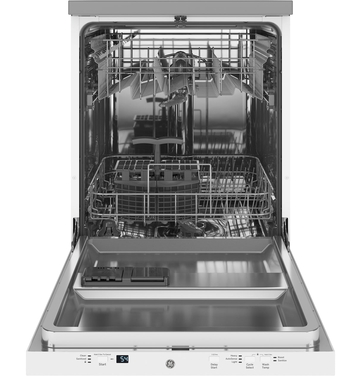 GE(R) ENERGY STAR(R) 24" Stainless Steel Interior Portable Dishwasher with Sanitize Cycle - (GPT225SGLWW)