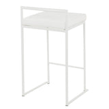 Fuji - Counter Stool Steel With Cushion - Stainless Steel