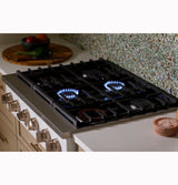 Caf(eback)(TM) 36" Commercial-Style Gas Rangetop with 6 Burners (Natural Gas) - (CGU366P4TW2)