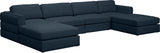 Beckham - Modular Sectional 6 Piece - Navy - Modern & Contemporary