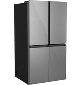 Caf(eback)(TM) ENERGY STAR(R) 27.4 Cu. Ft. Smart Quad-Door Refrigerator in Platinum Glass with Dual-Dispense AutoFill Pitcher - (CAE28DM5TS5)