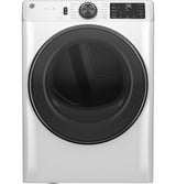 GE(R) ENERGY STAR(R) 7.8 cu. ft. Capacity Smart Front Load Electric Dryer with Steam and Sanitize Cycle - (GFD65ESSVWW)