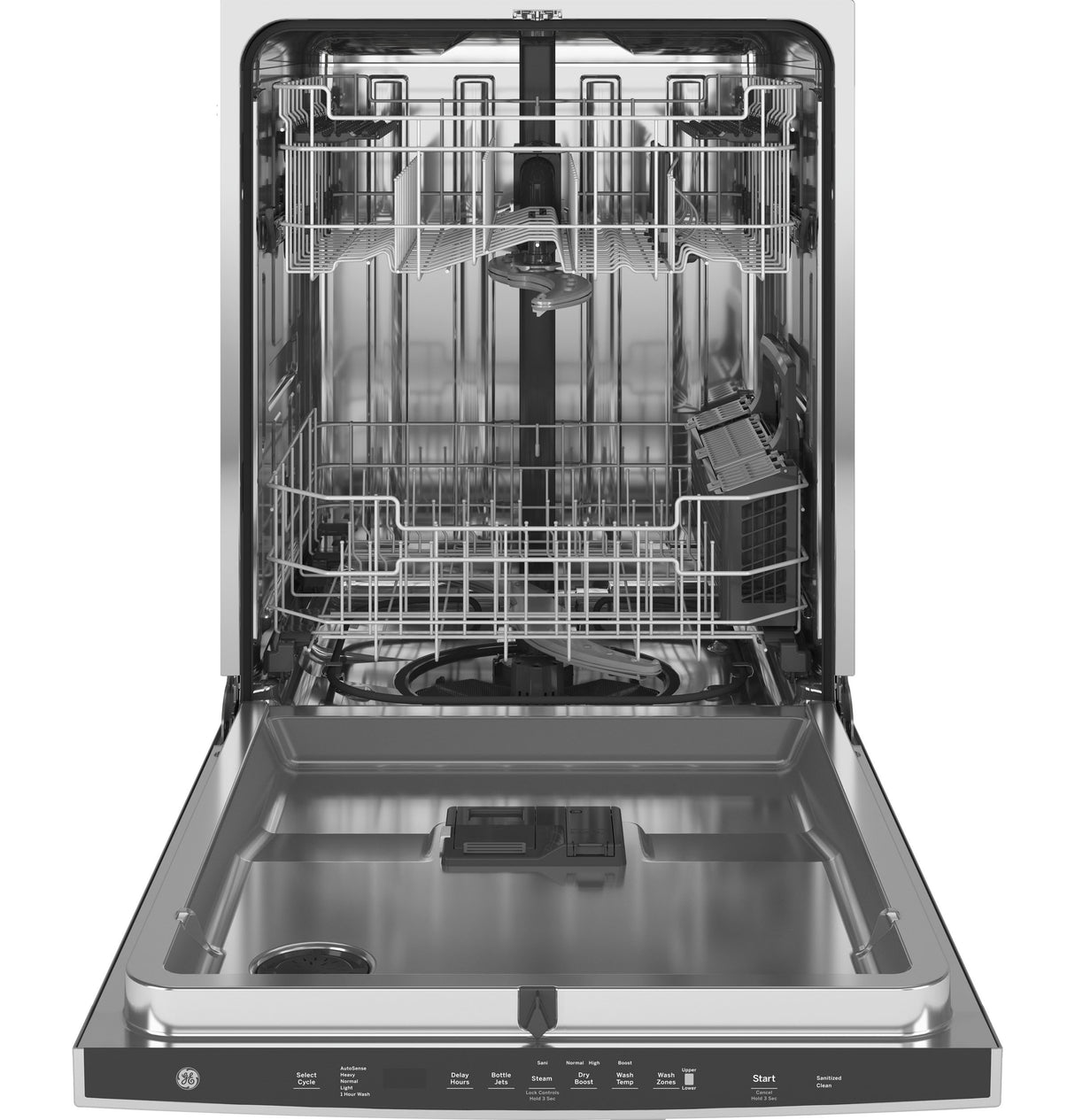 GE(R) ENERGY STAR(R) Top Control with Stainless Steel Interior Dishwasher with Sanitize Cycle & Dry Boost with Fan Assist - (GDT645SSNSS)