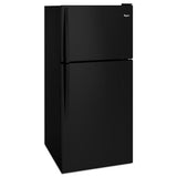 30" Wide Top Freezer Refrigerator - 18 Cubic Feet - Black - 65,9" Height