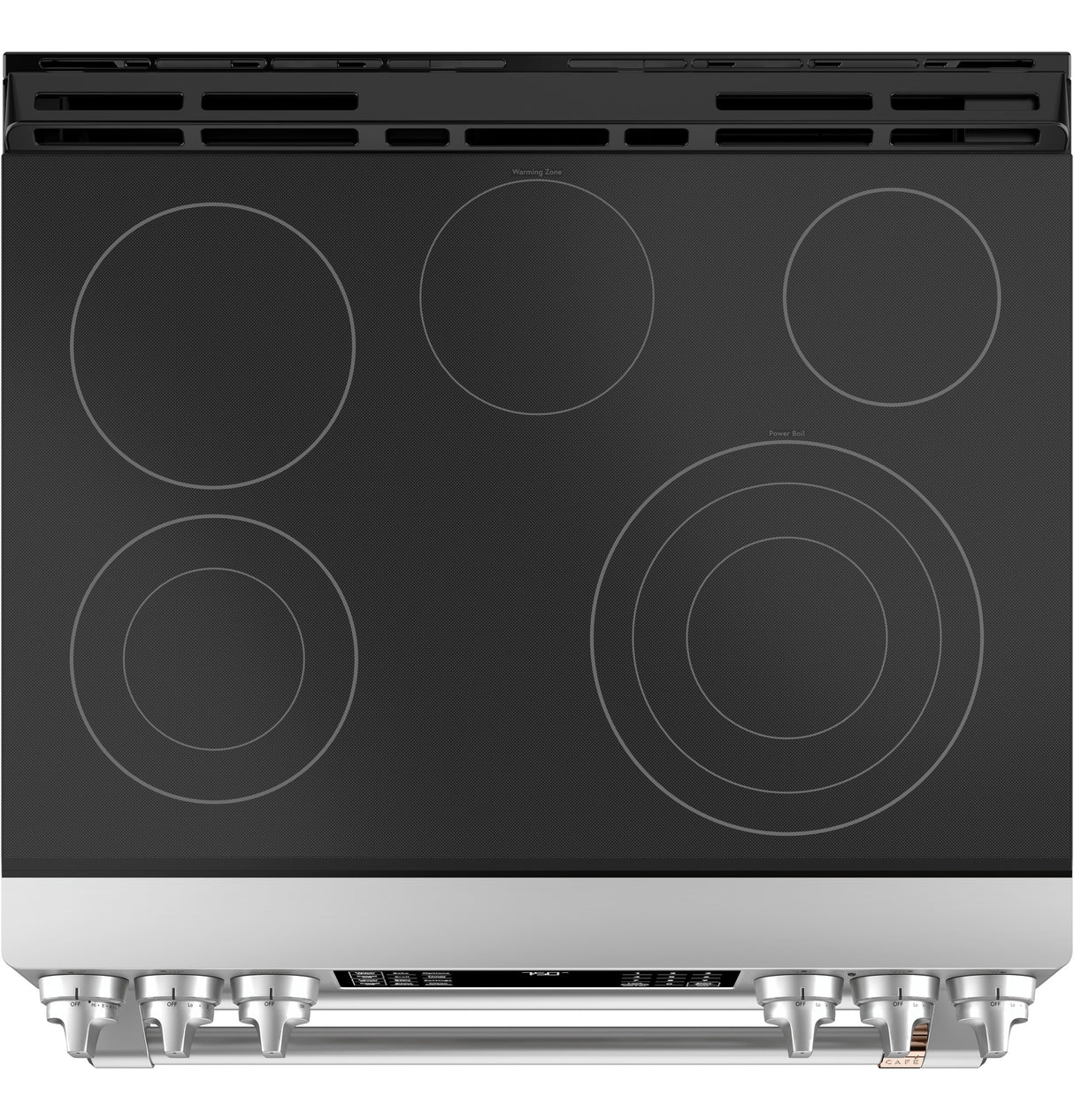 Caf(eback)(TM) 30" Smart Slide-In, Front-Control, Radiant and Convection Double-Oven Range - (CES750P2MS1)