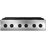 Caf(eback)(TM) 36" Commercial-Style Gas Rangetop with 6 Burners (Natural Gas) - (CGU366P2TS1)