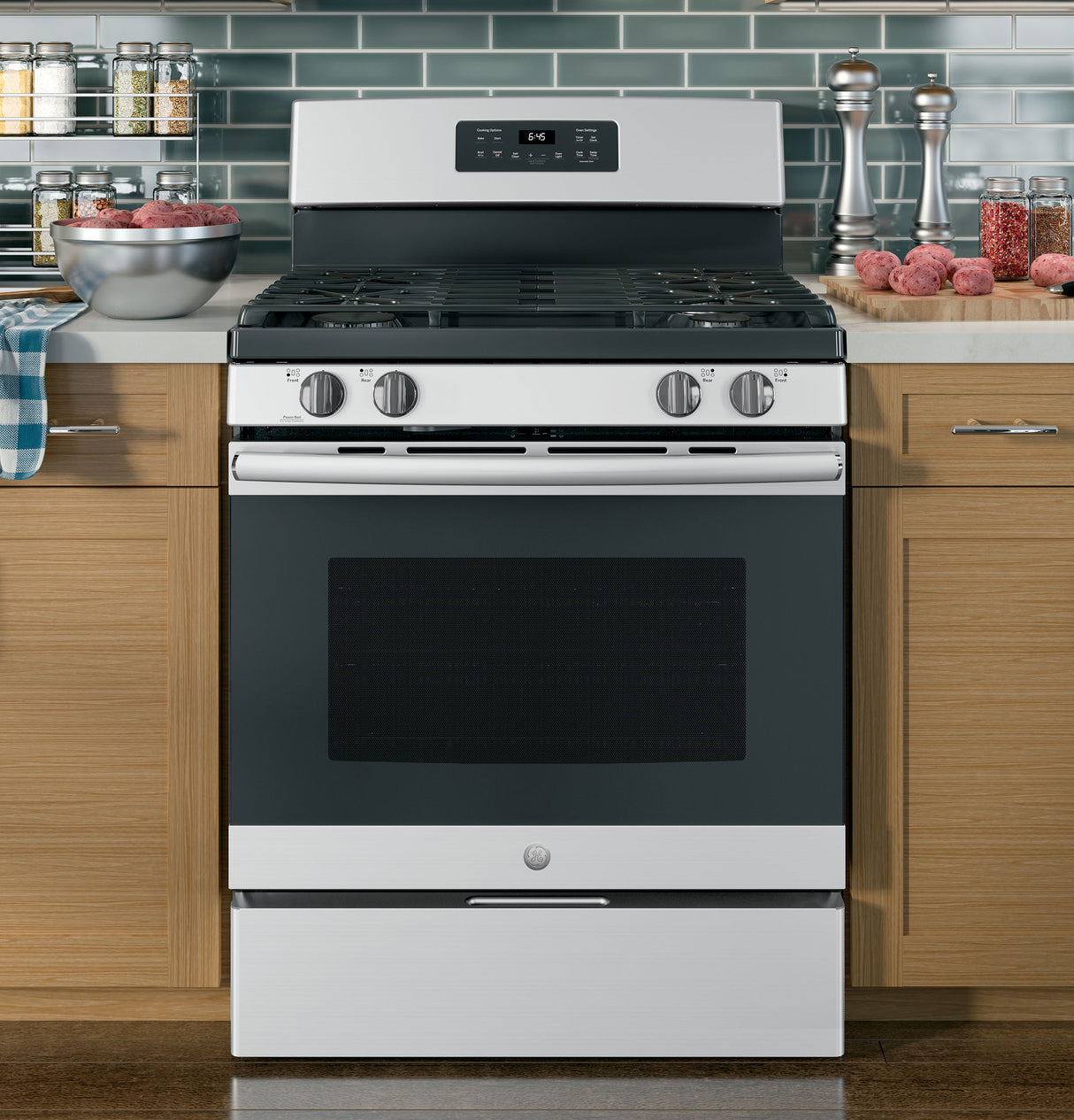 GE(R) 30" Free-Standing Gas Range - (JGB645SEKSS)