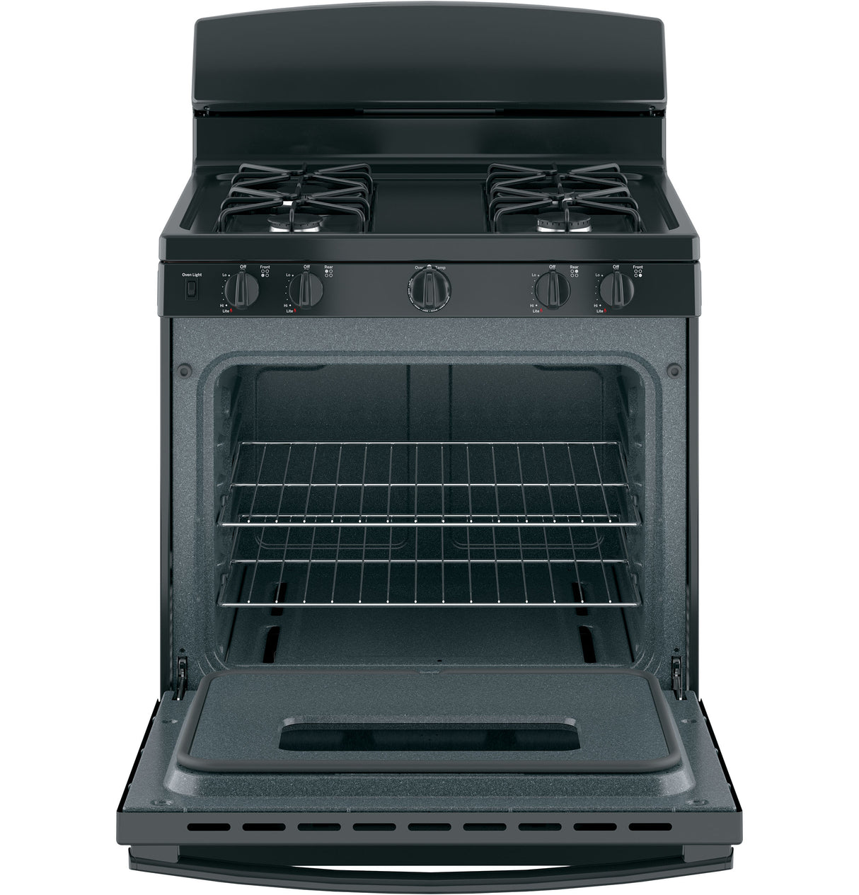 GE(R) 30" Free-Standing Front Control Gas Range - (JGBS10DEMBB)