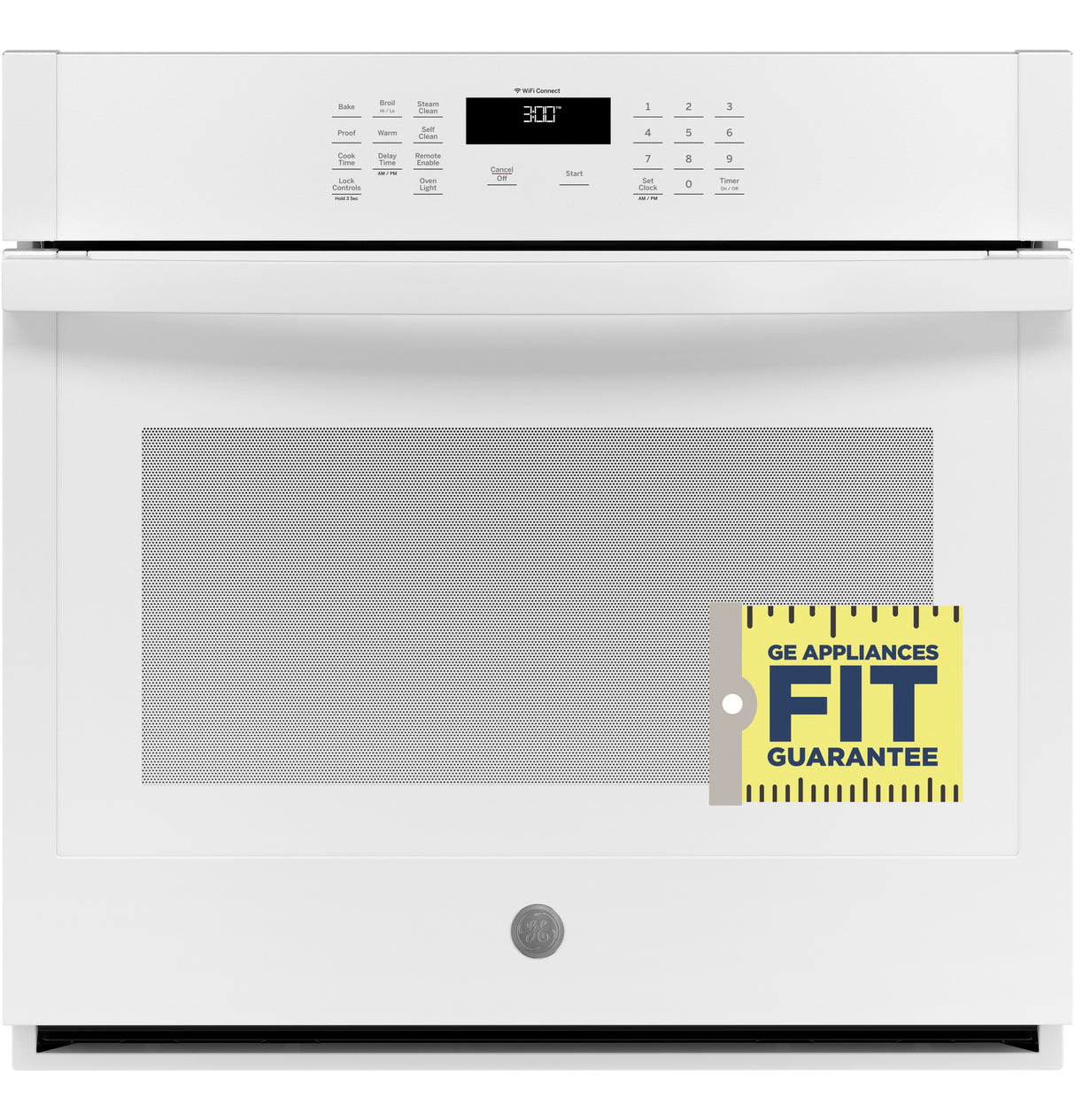 GE(R) 30" Smart Built-In Self-Clean Single Wall Oven with Never-Scrub Racks - (JTS3000DNWW)