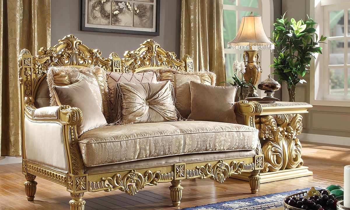 HD-2659 - Loveseat - Metallic Gold