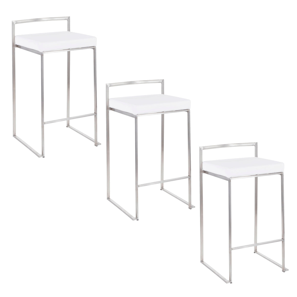 Fuji - Contemporary Elegant Stackable Counter Stool Set