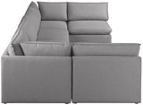 Mackenzie - Modular Sectional 6 Piece - Gray - Modern & Contemporary