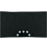 GE(R) 36" Built-In Knob Control Electric Cooktop - (JP3036SLSS)