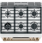 Caf(eback)(TM) 30" Smart Slide-In, Front-Control, Dual-Fuel, Double-Oven Range with Convection - (C2S950P4MW2)