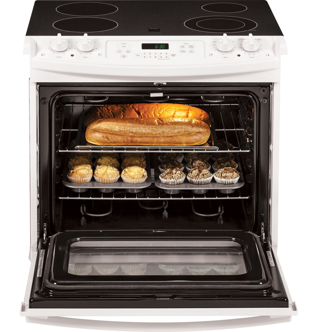 GE(R) 30" Drop-In Electric Range - (JD630DFWW)