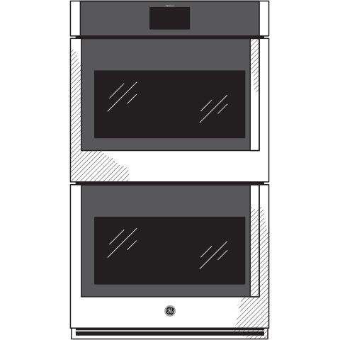 GE Profile(TM) 30" Smart Built-In Convection Double Wall Oven with Left-Hand Side-Swing Doors - (PTD700LSNSS)