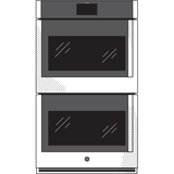 GE Profile(TM) 30" Smart Built-In Convection Double Wall Oven with Left-Hand Side-Swing Doors - (PTD700LSNSS)