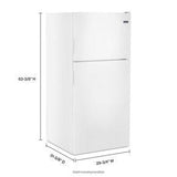 30" Wide Top Freezer Refrigerator With PowerCold Feature - 18 Cubic Feet - White