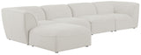 Miramar - Modular Sectional 5 Piece - Cream - Fabric