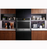 GE Profile(TM) 30" Smart Built-In Convection Single Wall Oven with No Preheat Air Fry and Precision Cooking - (PTS7000SNSS)