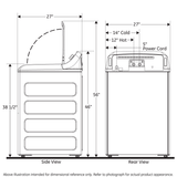 GE(R) 4.5 cu. ft. Capacity Washer with Water Level Control - (GTW585BSVWS)