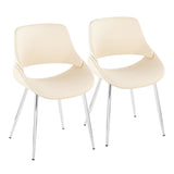 Fabrico - Chair (Set of 2) - Chrome Legs