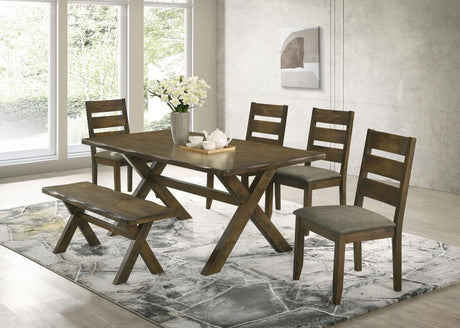 Alston - Rustic Trestle Dining Room Set