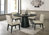 Froja - 5 Pieces Dining Room Set - Beige / Black