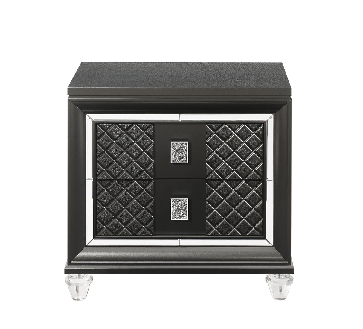 Sawyer - Metallic Nightstand - Gray