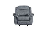 Zubaida - Two Tone Velvet Glider Recliner