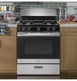 GE(R) 30" Free-Standing Gas Range - (JGBS30REKSS)