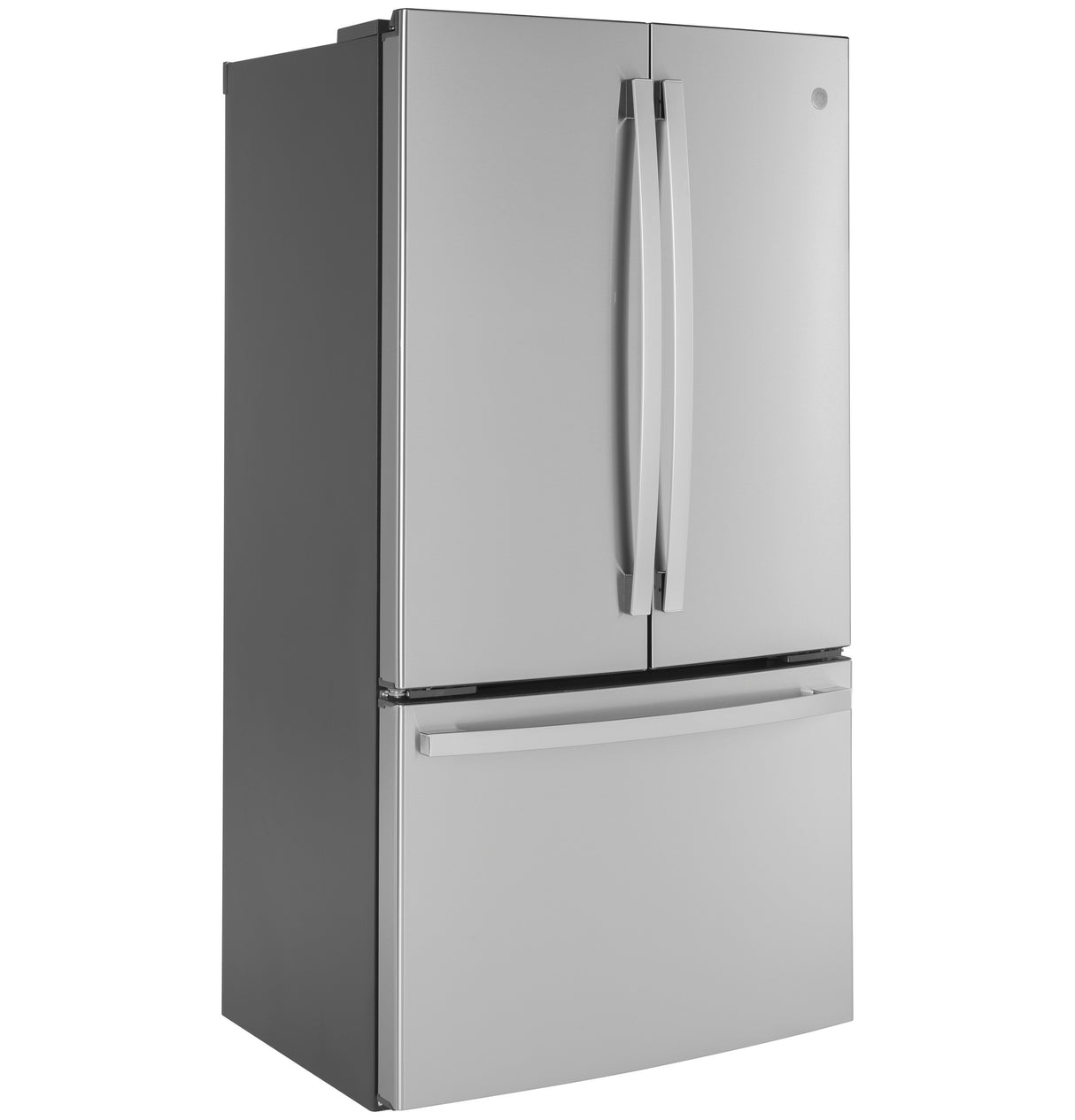 GE(R) ENERGY STAR(R) 23.1 Cu. Ft. Counter-Depth Fingerprint Resistant French-Door Refrigerator - (GWE23GYNFS)