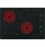 GE(R) 30" Built-In Knob Control Electric Cooktop - (JP3030DJBB)