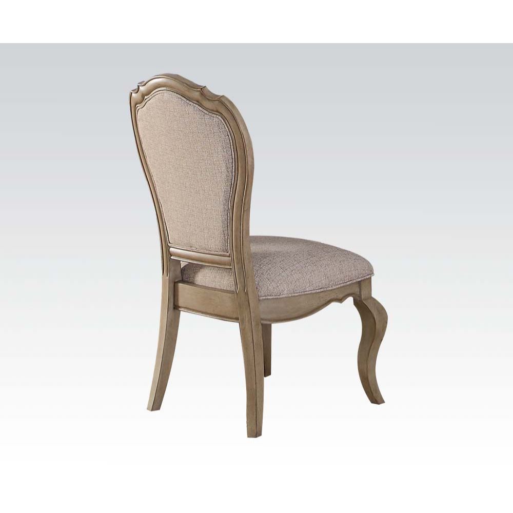 Chelmsford - Side Chair (Set of 2) - Beige Fabric & Antique Taupe