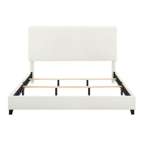 Boucle Upholstered Platform Bed