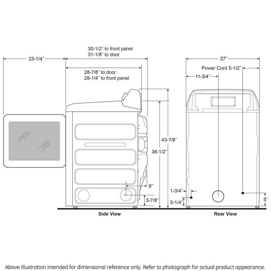 GE Profile(TM) ENERGY STAR(R) 7.3 cu. ft. Capacity Smart Gas Dryer with Fabric Refresh - (PTD90GBPTDG)