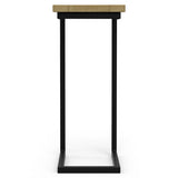 Skyler - C Side Table With Inlay - Natural