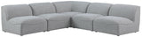 Miramar - Modular Sectional 5 Piece - Gray - Fabric