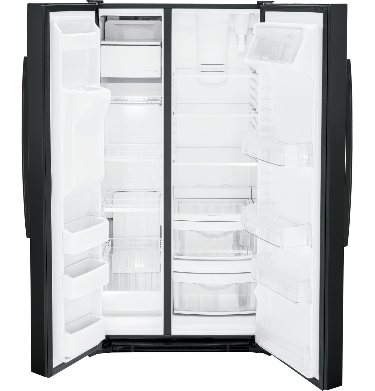 GE(R) 25.3 Cu. Ft. Side-By-Side Refrigerator - (GSS25GGPBB)