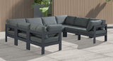 Nizuc - Outdoor Patio Modular Sectional 8 Piece - Grey