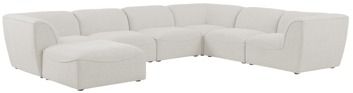 Miramar - Modular Sectional 7 Piece - Cream - Fabric