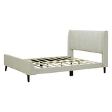 Upholstered Platform Bed, Velvet