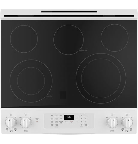 GE(R) 30" Slide-In Electric Convection Range with No Preheat Air Fry - (JS760DPWW)