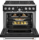 Caf(eback)(TM) 36" Smart Dual-Fuel Commercial-Style Range with 6 Burners (Natural Gas) - (C2Y366P3TD1)