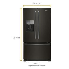 36" Wide French Door Refrigerator In Fingerprint-Resistant Stainless Steel - 25 Cubic Feet